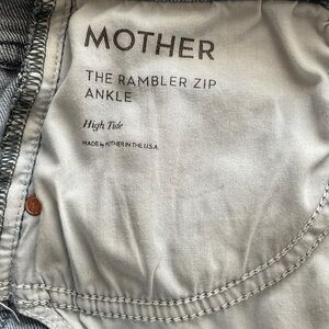 MOTHER High Tide Rambler Zip Ankle Jeans